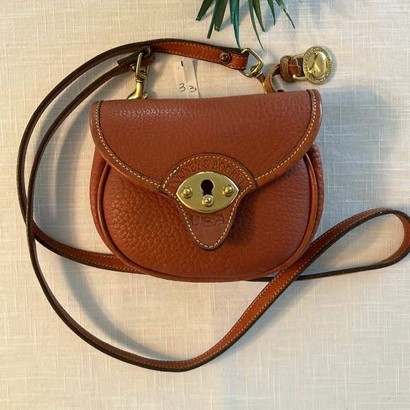 Dooney & Bourke Vintage Mini Saddlebag or Crossbody Pebbled Leather - Picture 13 of 13